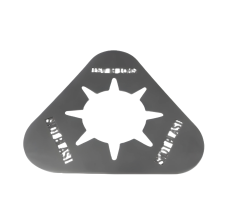 Specialty 3'' Round Cut Out Triangle Collar (50 Pack)