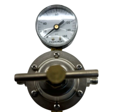RegO Cryogenic Regulator, 5-50 PSIG, 1 Gauge Included, 1/4" NPT