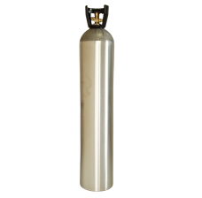 Industrial Gas Cylinder + Valve + Carry Handle, 122 Cubic Ft