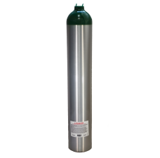 90 Cu Ft Aluminum Medical Oxygen (O2) Cylinder - Valve NOT Included
