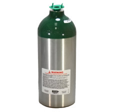 9 Cu Ft Aluminum Medical Oxygen (O2) Cylinder - Valve NOT Included