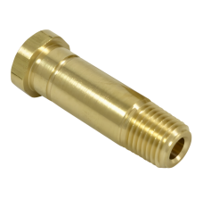 Western #6-CO-4 - Nipple, CGA 320, 1/4NPTM, 2.5"LNG