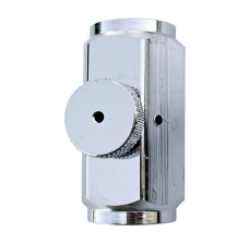 Manual Relief Valve - Bleeder Block Assembly - Brass/Chrome 