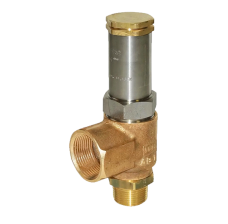 Pressure Relief Valve, Angle, ASME 1/2" x 1" 100 PSI