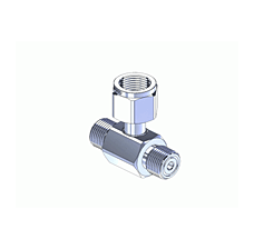 GGA320, Chrome Plated Brass CGA Manifold Coupler Tee