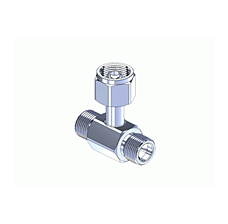 GGA540, Chrome Plated Brass CGA Manifold Coupler Tee