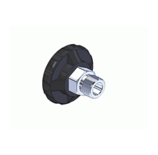 CGA-580 Handtight Nut for Argon, Helium, Nitrogen