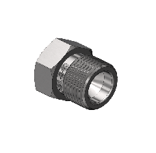 Stainless Steel CGA 540 Outlet Adapter - Oxygen