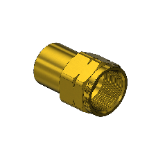 Brass CGA 590 Outlet Adapter - Industrial Air, Sulfur Hexafluoride