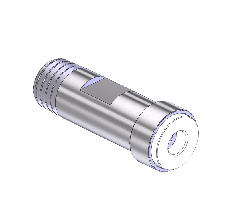 Threaded Inlet Nipple, CGA 170, SS 1/8" NPT, 1.25" 