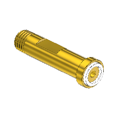 Threaded Inlet Nipple, CGA 180, Western #180-3 - 1/8 NPT X 1.75