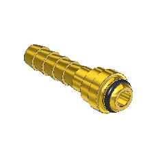 Threaded Inlet Nipple, "B" SIZE, Western #17-W, + O-Ring, 1/4"ID