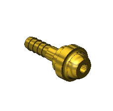 "C" Size, Western #C-19 - Bard Hose Nipple, 1-35/64"LNG, 1/4"ID