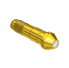 Western #16-4sf - Nipple, CGA 300, 1/2-27uns, 2.25"lng.