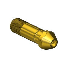 Western #16-5 - Nipple, CGA 300, 9/16-25UNS, 2"LNG.
