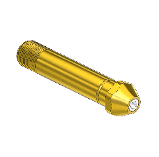 Western #16-6sf - Nipple, CGA 300, 9/16-25uns-ext, 3"lng