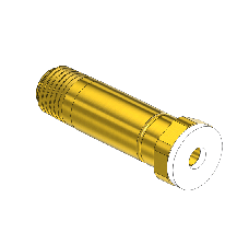 Threaded Inlet Nipple, Western #CO-3, CGA 320, 1/4NPTM, 2"