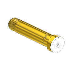 Threaded Inlet Nipple, For Installed Filter, Western #co-4sf, CGA 320, 1/4nptm, 2.5"