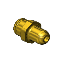 Western #83-M3 - Countersunk Nipple, CGA 350, 3/8"RECESS