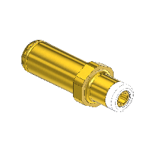 Hand Tight Nipple, Countersunk, Western #683-m1, CGA 350, 1/4" Recess