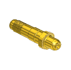Threaded Inlet Nipple, For Installed Filter, Western #86-SF, CGA 350, 1/2-27UNS, 2.5"