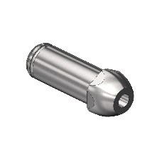Western #SS-15-8M1 - Countersunk Nipple, CGA 510/CGA 580/CGA 590, 1/4"RECESS