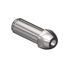 Countersunk Nipple, CGA 500/CGA 510/CGA 580/CGA 590, 5/16"RECESS