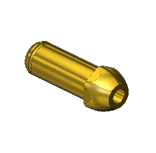 Western #15-8M3 - Countersunk Nipple, CGA 500/CGA 510/CGA 580/CGA 590, 3/8"RECESS