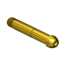 Western #15-4 - Nipple, CGA 500/CGA 510/CGA 580/CGA 590,1/4NPTM,3.5"L