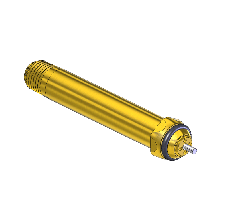 Nipple, CGA 500/CGA 510/CGA 580/CGA 590, RET. PIN