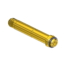 Western #615-3 - Nipple, CGA 500/CGA 510/CGA 580/CGA 590, 1/4nptm, 3.5"l