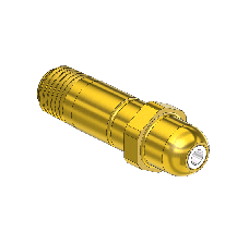 Western #63-sf - Nipple, CGA 540/ CGA 555, 1/4nptm, 2.125"lng.