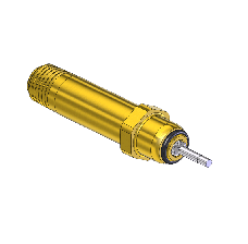Nipple - Residual Pressure Valve, CGA 540, W/O-RING, MONEL PIN