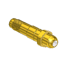 Western #67-SF - Nipple, CGA 540/ CGA 555, 1/2-27 UNS, 2.5" LNG.