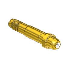 Nipple, CGA 540/ CGA 555,1/2-27 UNS, 3" LNG.