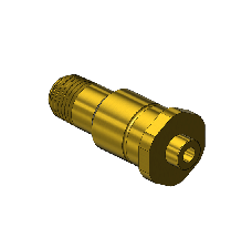 Western #603 - Nipple, CGA 660, 1/4 NPTM. 1.75" LNG