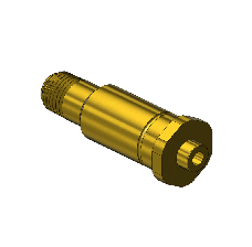 Western #603-3S - Nipple, CGA 660, 1/4 NPTM, 2.5" LNG
