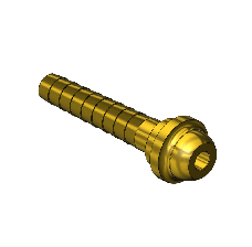 Western #D-17 - Barb Hose Nipple, D-SIZE, 3-1/2"LNG, 1/2"ID