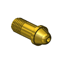 Western #305-3 - Nipple, CGA 200, 7/16-20 UNF, 1.25"LNG