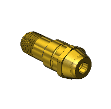 Western #300-3 - Nipple, CGA 520, 1/4 NPTM, 1.75"LNG