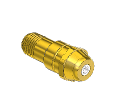 Western #300-3SF - Nipple, CGA 520, 1/4 NPTM, 1.75"LNG.