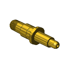 Nipple, 624, 1/4 NPT-M, 3.0" LG