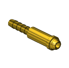 Western #AW-17 - Inert Arc Barb Hose Nipple, B SIZE, 1/4"ID