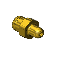 Western #13-3M1 - Countersunk Nipple, CGA 326, 1/4"RECESS