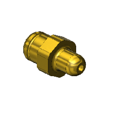 Western #13-3M2 - Countersunk Inlet Nipple, CGA 326, 5/16"RECESS