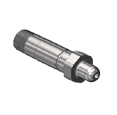Threaded Inlet Nipple, Stainless Steel, Western #SS-13-3, CGA 326, 1/4 NPTM, 2.5"