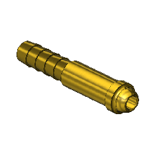 Western #AW-20 - Inert Arc Barb Hose Nipple, B SIZE, 5/16"ID