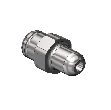 Western #SS-14-3M1 - Countersunk Nipple, CGA 346, 1/4"RECESS