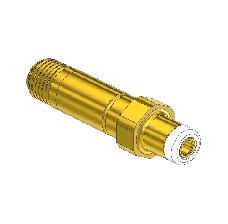 Western #614-5 - Soft Tip Nipple,CGA  346, 1/4NPTM, 2.5"LNG