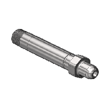 Threaded Inlet Nipple, CGA 346, 1/4 NPT'', 3.5"